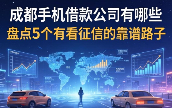成都手机借款公司有哪些？盘点5个不看征信的靠谱路子