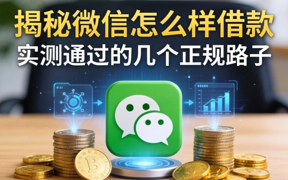 揭秘用微信怎么样借款,实测通过的几个正规路子