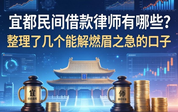 宜都民间借款律师有哪些？整理了几个能解燃眉之急的口子