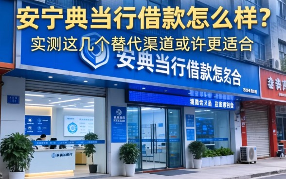 安顺典当行借款怎么样？实测这几个替代渠道或许更适合