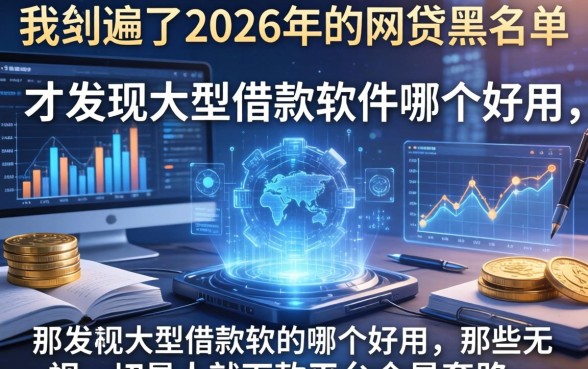 我翻遍了2026年的网贷黑名单，才发现大型借款软件哪个好用，那些无视一切是人就下款平台全是套路