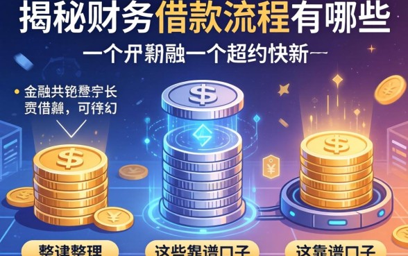 揭秘财务借款流程有哪些方面，整理出这些靠谱口子
