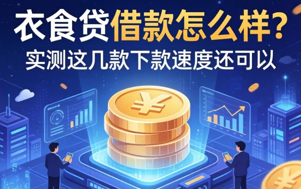 衣食贷借款怎么样?实测这几款下款速度还可以
