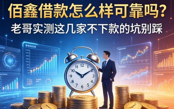 佰鑫借款怎么样可靠吗？老哥实测这几家不下款的坑别踩