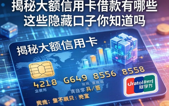 揭秘大额信用卡借款有哪些，这些隐藏口子你知道吗