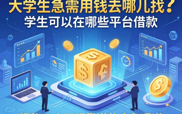 大学生急需用钱去哪里找？学生可以在哪些平台借款？揭秘五个正规靠谱的应急通道