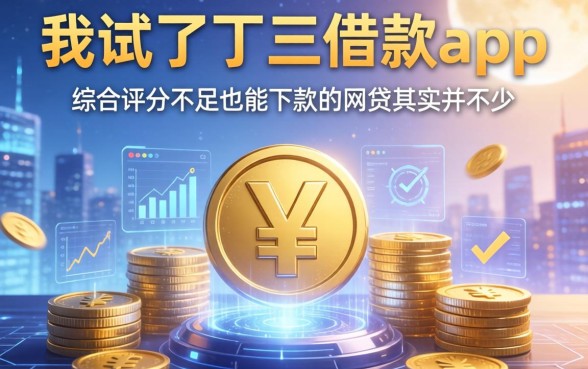 我试了丁三借款app,发现综合评分不足也能下款的网贷其实并不少