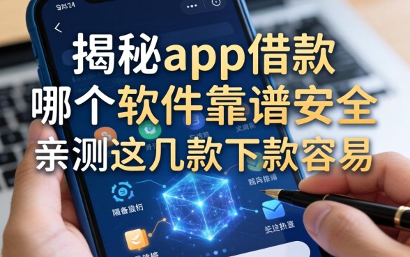 揭秘app借款哪个软件靠谱安全，亲测这几款下款容易