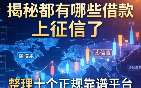 揭秘都有哪些借款上征信了的,整理十个正规靠谱平台