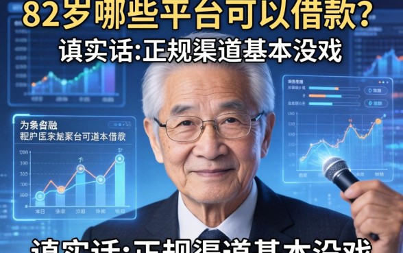 82岁哪些平台可以借款？说实话，正规渠道基本没戏