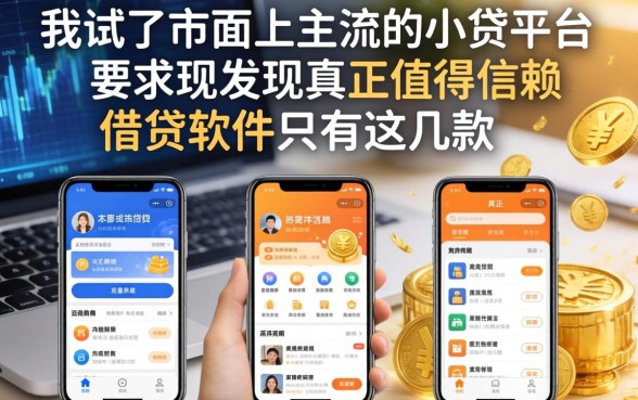 我试了市面上主流的小贷平台，发现真正值得信赖的借贷软件只有这几款
