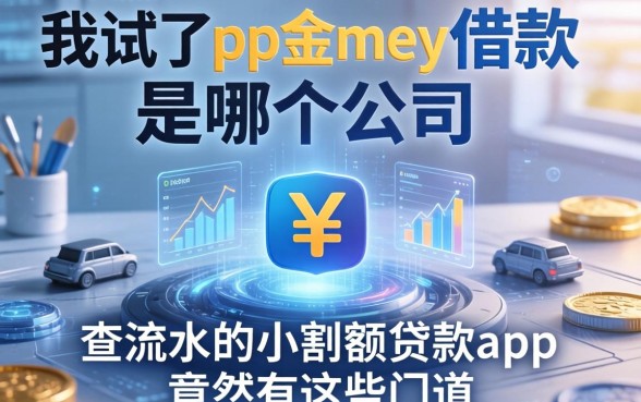 我试了ppmoney借款是哪个公司,发现不查流水的小额度贷款app竟然有这些门道