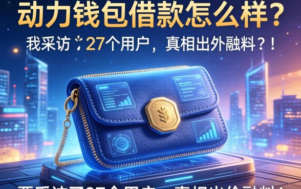 动力钱包借款怎么样？我采访了27个用户，真相出乎意料