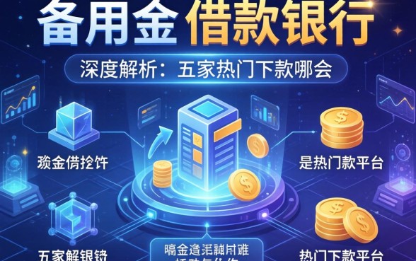 备用金的借款银行是哪个？深度解析五家热门下款平台