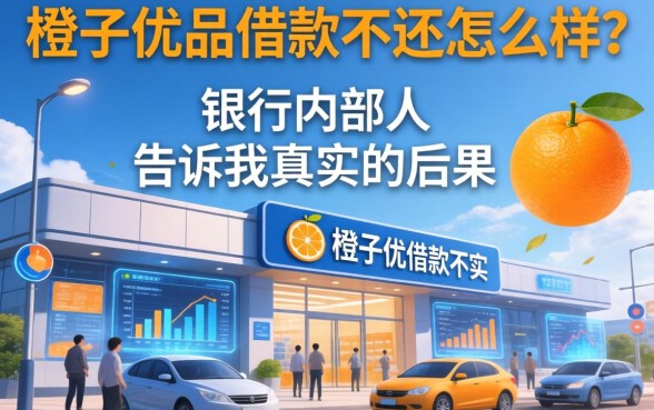 橙子优品借款不还怎么样?银行内部人告诉你真实的后果