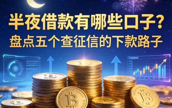 半夜借款有哪些口子？盘点五个不查征信的下款路子