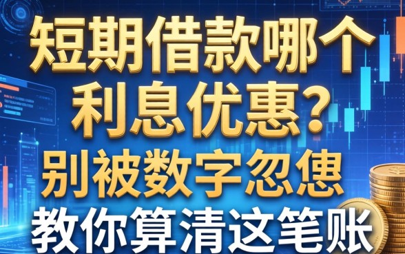 短期借款哪个利息优惠？别被数字忽悠，教你算清这笔账