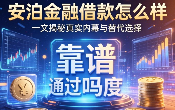 安泊金融借款怎么样？靠谱吗？通过率高吗？一文揭秘真实内幕与替代选择