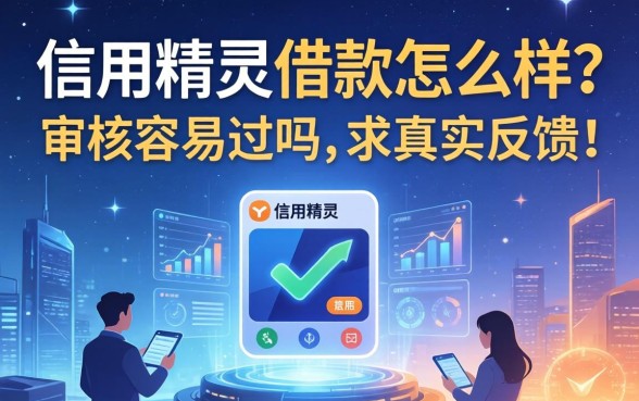 信用精灵借款怎么样？审核容易过吗，求真实反馈！