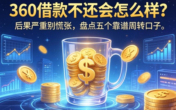 360借款不还会怎么样？后果严重别慌张，盘点五个靠谱周转口子