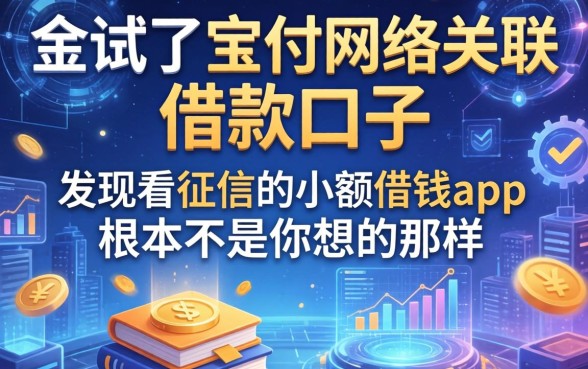 我试了宝付网络关联的借款口子，发现不看征信的小额借钱app根本不是你想的那样