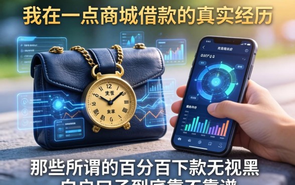 我在一点商城借款的真实经历，那些所谓的百分百下款无视黑白户口子到底靠不靠谱