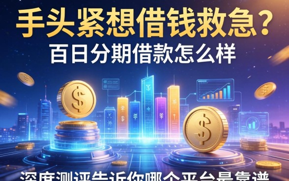 手头紧想借钱救急？百日分期借款怎么样？深度测评告诉你哪个平台最靠谱