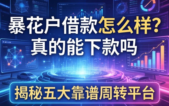 暴花户借款怎么样？真的能下款吗？揭秘五大靠谱周转平台