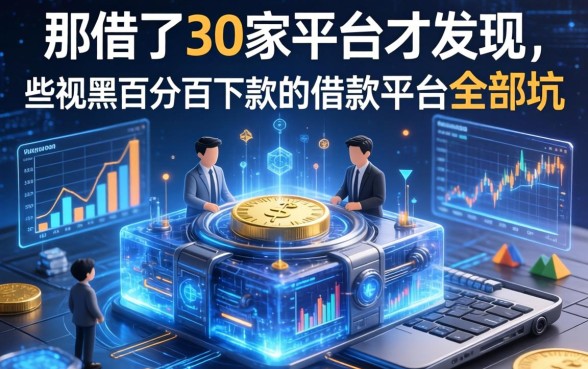 我借了30家平台才发现，那些无视黑白百分百下款的借款平台全是坑