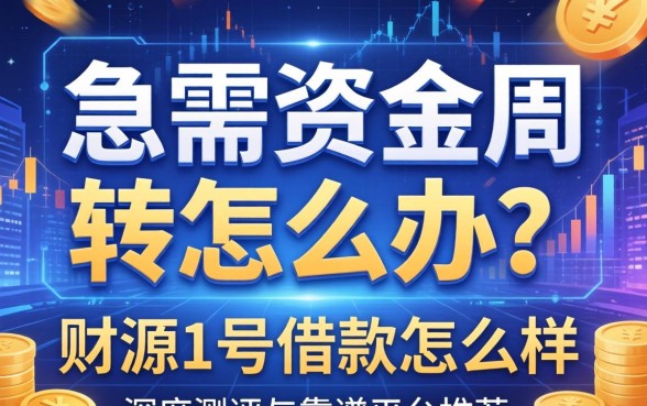 急需资金周转怎么办?财源1号借款怎么样?深度测评与靠谱平台推荐