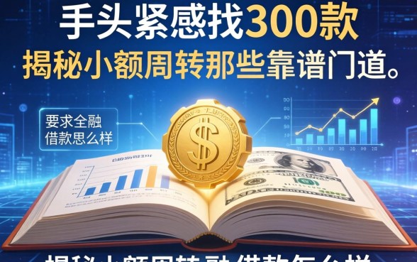 手头紧想找300快借款怎么样？揭秘小额周转的那些靠谱门道