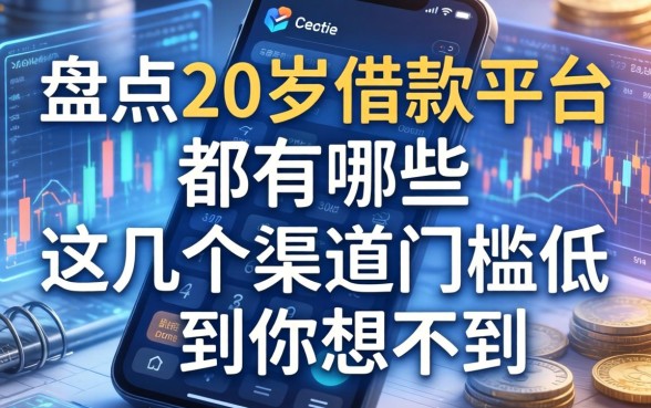 盘点20岁借款平台都有哪些，这几个渠道门槛低到你想不到