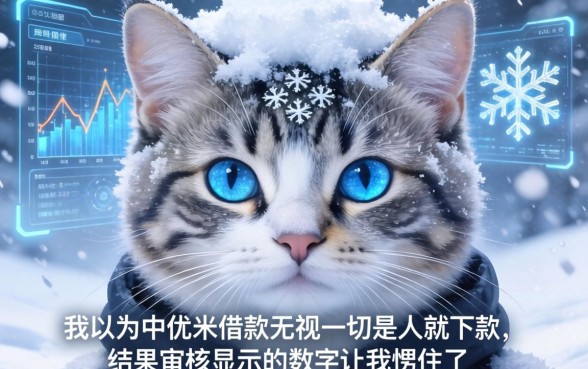 我以为雪中优米借款无视一切是人就下款，结果审核显示的数字让我愣住了