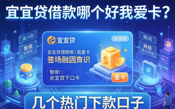 宜人贷借款哪个好我爱卡？整理了几个热门下款口子