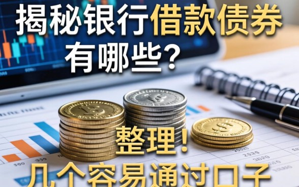 揭秘银行借款债券有哪些，整理了几个容易通过的口子