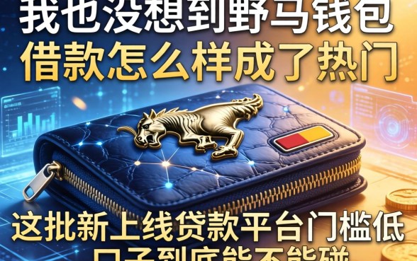 我也没想到野马钱包借款怎么样成了热门，这批新上线贷款平台门槛低口子到底能不能碰