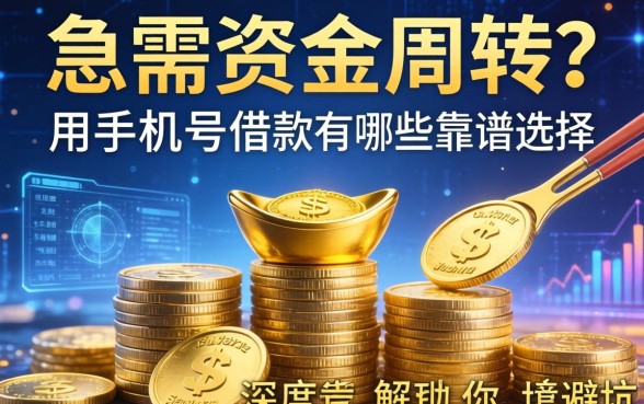 急需资金周转？用手机号借款的有哪些靠谱选择？深度解析助你避坑