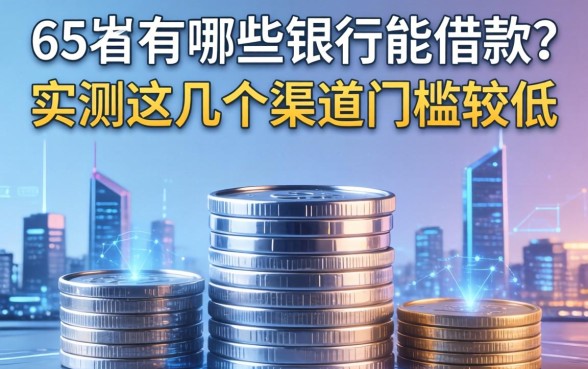 65岁有哪些银行能借款？实测这几个渠道门槛较低