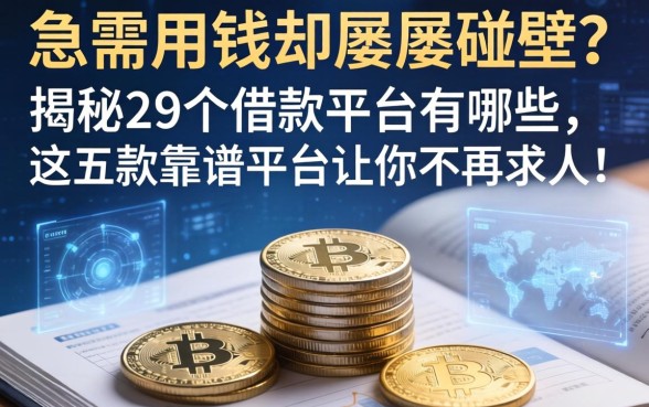急需用钱却屡屡碰壁？揭秘29个借款平台有哪些，这五款靠谱平台让你不再求人！