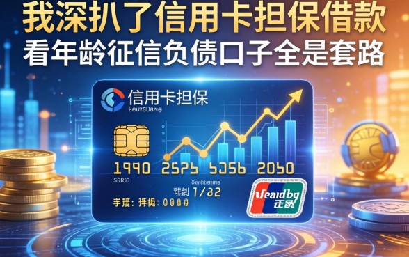我深扒了信用卡担保借款，发现不看年龄征信负债的口子全是套路