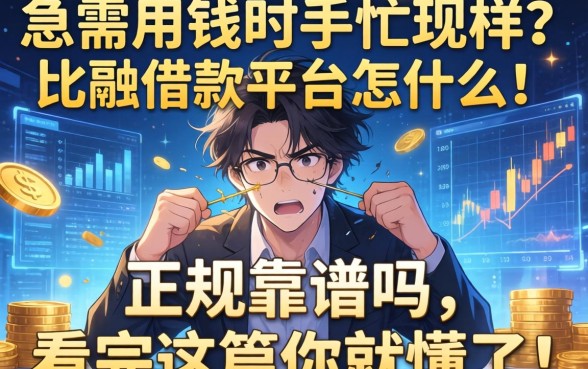 急需用钱时手忙脚乱？比融借款平台怎么样，正规靠谱吗？看完这篇你就懂了！