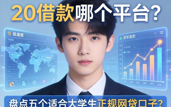 20岁借款在哪个平台？盘点五个适合大学生的正规网贷口子