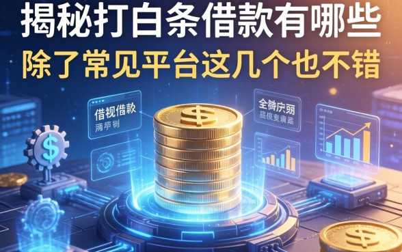 揭秘打白条借款有哪些，除了常见平台这几个也不错