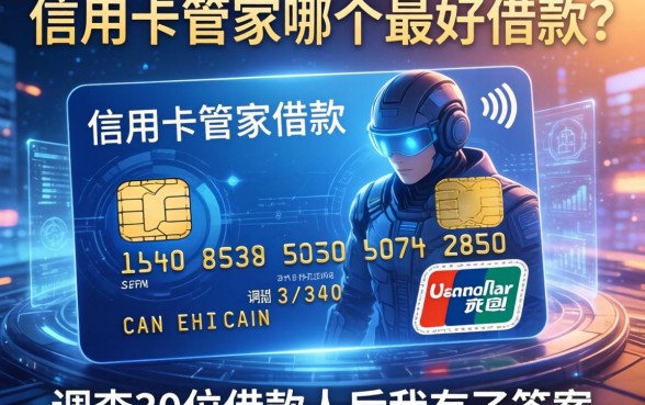 信用卡管家哪个最好借款？调查30位借款人后我有了答案