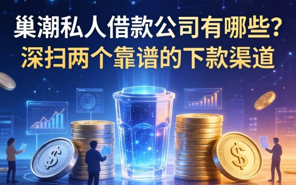 巢湖私人借款公司有哪些？深扒两个靠谱的下款渠道