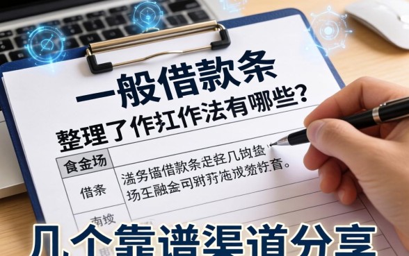 一般借款条的写法有哪些？整理了几个靠谱渠道分享