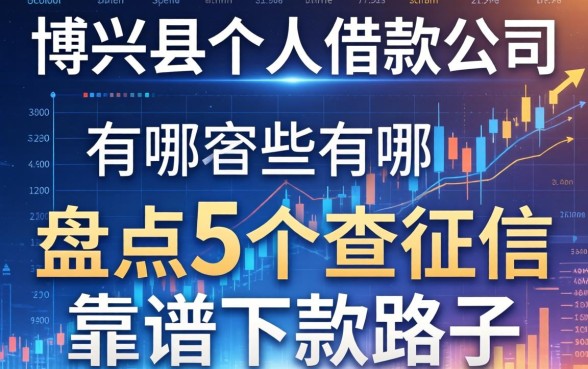 博兴县个人借款公司有哪些？盘点5个不查征信的靠谱下款路子