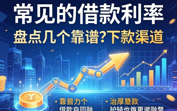 常见的借款利率有哪些？盘点几个靠谱的下款渠道