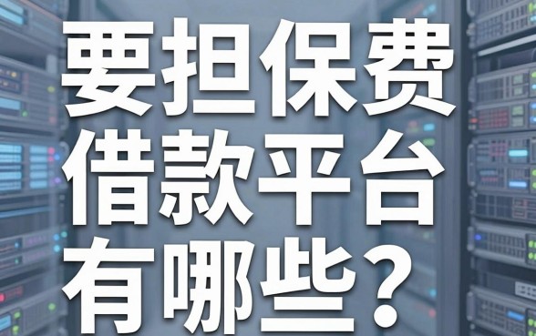 要担保费的借款平台有哪些?最近手头紧想找个下款稳的