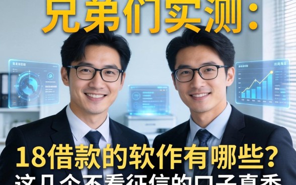 兄弟们实测：18借款的软件有哪些？这几个不看征信的口子真香